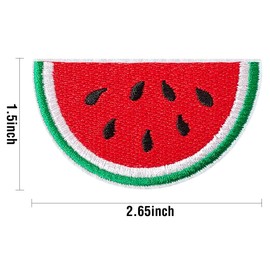 12 x Watermelon Iron on Patches Embroidered Applique for Jackets Hat Backpack Jeans