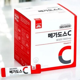 Korea Eundan Megadose C 3000 High Content Powder Vitamin C 100 sachets x 3 / 고려은단 메가도스C 3000 고함량 분말 비타민C 100포 x 3개