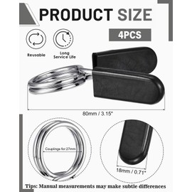 SCJJZ 4 Stück Hantelverschlüsse Hantel Verschluss,federverschlüsse,25mm Langhantel Klemmen Kragen Clips Verriegelung Schnellverschlus, für Workout Gewichtheben