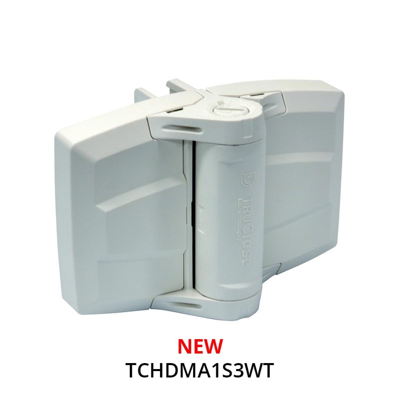 D&D Technologies TCHDMA1S3WT TruClose Multi-Adjust Heavy Duty S3 Gate Hinge,