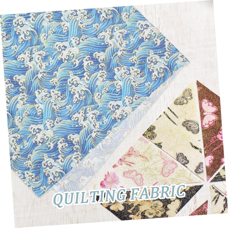 jojofuny 3 Sheets DIY Fabric Foil Print for Quilting Sewing