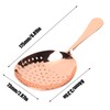 Cocktail Strainer, Julep Strainer Stainless Steel (Copper Plated)
