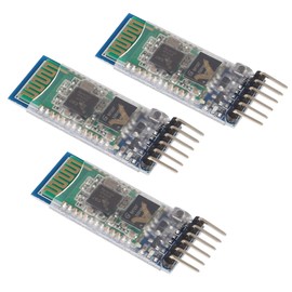 ACEIRMC 3 Pcs HC-05 RS232 Module Serial Communication 6 Pin with Baseboard for Arduino Compatible, Raspberry Pi Compatible