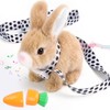 Sprstar Hopping Rabbit Interactive,My Realistic Bunny Toy,with Sounds and Movements