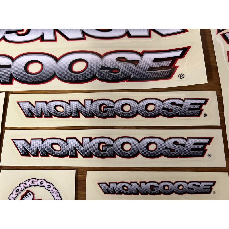 Mongoose OLD MID SCHOOL MONGOOSE VILLAIN COMPLETE STICKER DECAL SET