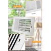 Ceiling Register, FanGoFast 3-Way ABS Sidewall Ceiling Air Vent w/Manual