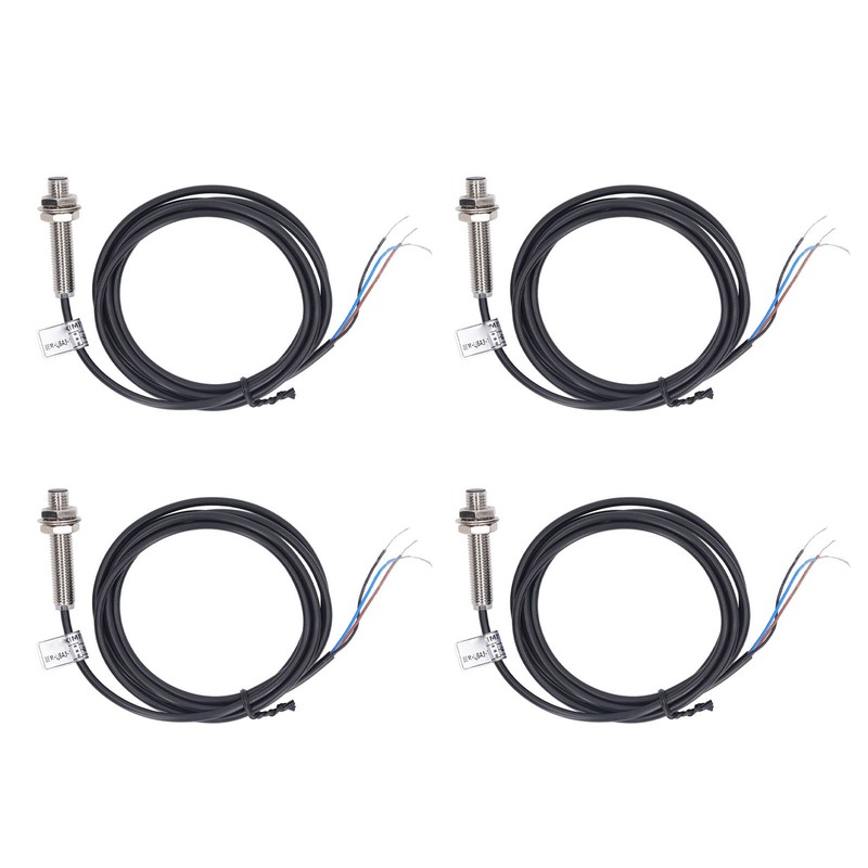 4 Sets Inductive Proximity Switch 8mm Diameter NPN Output 3
