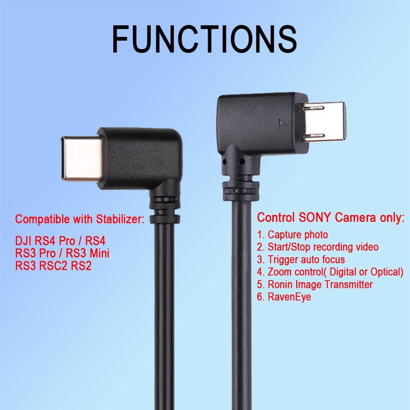 RS Multi-Camera Control Cable USB-C to Multi,for DJI RS4 Pro
