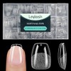 LEYKOSH Puntas de uñas Leykosh extra cortas con forma de