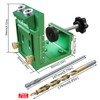 Pocket Hole Jig Kit, 2 Drill Hole Adjustable Drilling Guide