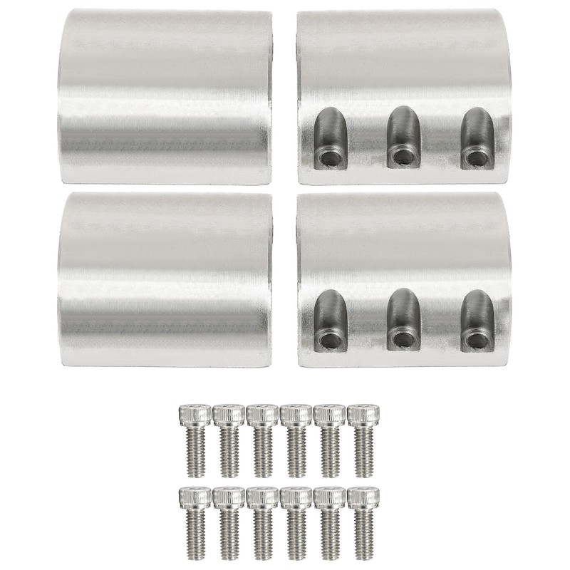 KUAFU Split Collar Tube Clamp Compatible with 1-5/8” OD Weldable