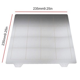 BCZAMD K1 Ender 3 V2 Printing Bed 235 mm Spring Steel Sheet Only 2 in 1 Construction Plate with PEI Sheet No Magntscchee Base Surface Platform for 3D Printer Ender 3 Pro 5 Heated Bed Accessories