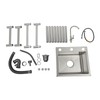 FXEIPOL Utility Sink Single Bowl Bar Kitchen Laundry Sink Floor