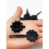 Tara Girls Self Hinge Plastic Flower Hair Barrettes 18 Pieces