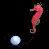Pxiryanlow Red Aquarium Decor Luminous Artificial Soft Seahorse Hippocampus Fish