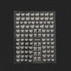 Stick-on Nail Stickers, Foot and Toenail Stickers, Ribbon Silver, 10 Sheets / 붙이는네일스티커 발 발톱 네일스티커 리본 실버 10장