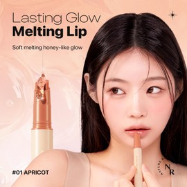 Nature Republic Nature Republic HONEY MELTING LIP (01 APRICOT) SOFT LIP STICK, Hydrating jelly Gloss, Moisturizing balms, Sheer tint, Shine & Nude, Glowy Finish, korean make up