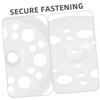 NOLITOY Stainless Plastic Washers 200pcs Set Keyhole Flat for Insulation