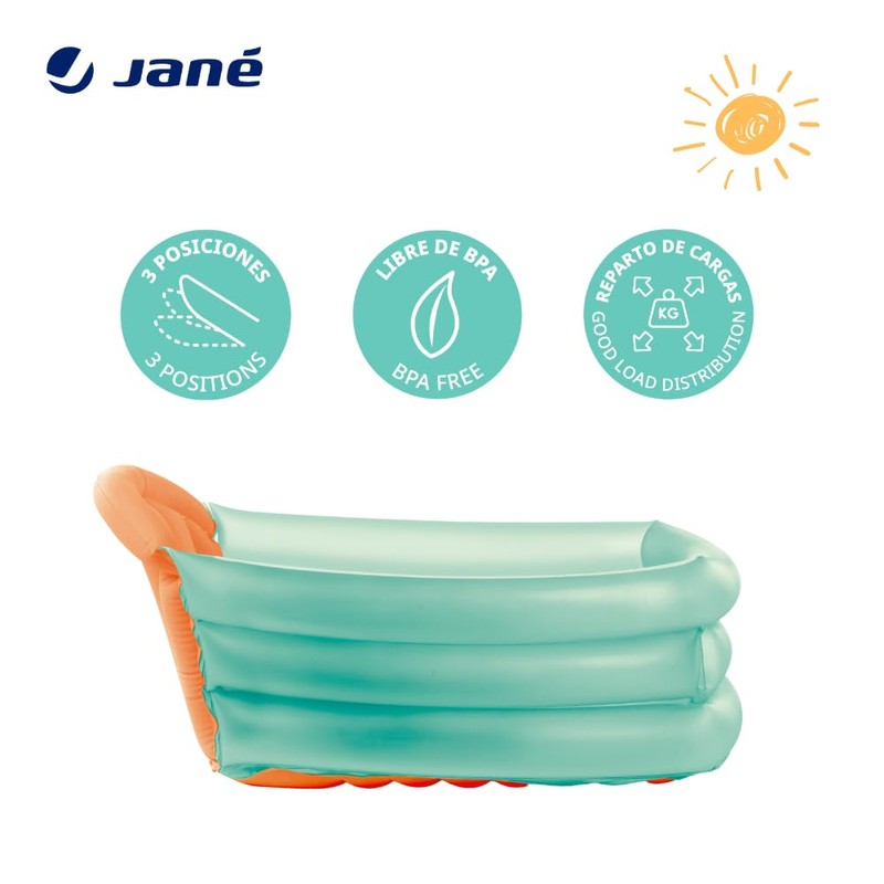 Jané Inflatable Baby Bath 3 Positions 30 Litres Suitable from