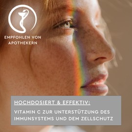 SUNLIFE Vitamin C Powder High Dose 100 g - with Lemon Flavour - Pure L-Ascorbic Acid Powder - Dietary Supplement for Immune System & Cell Protection - Vitamin Powder with Measuring Spoon