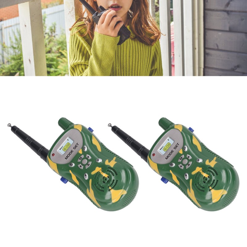 2pcs Radio Toy Clear Sound Long Range Interactive Handheld Radio