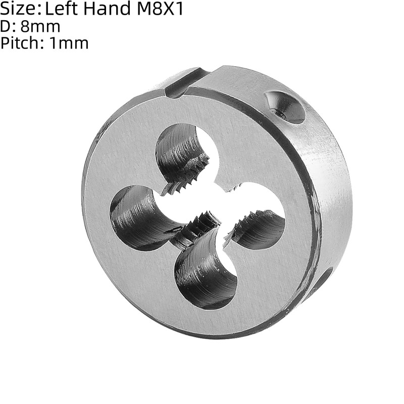 Burkit M8 X 1 Tap and Die Set Left Hand,