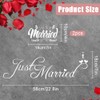 Just Married Car Decals, 3 Pcs Just Married Car Decoration