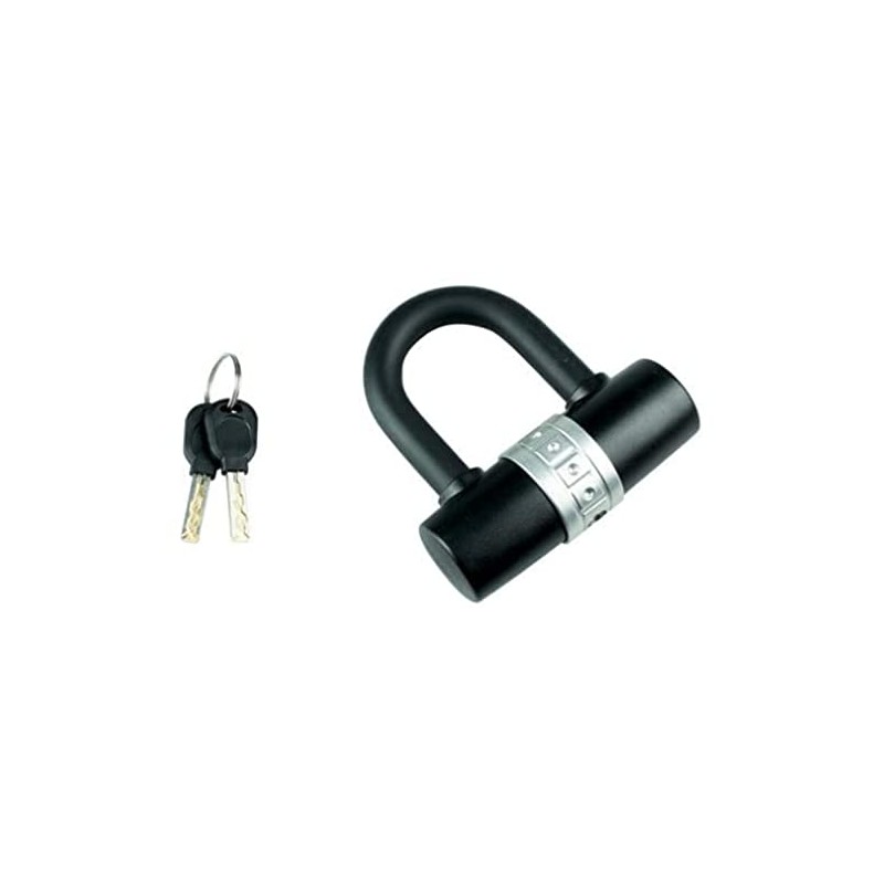 Burg-Wächter 1471 U-Lock with Key, Universal Lock for Chains and