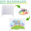 LonlyEagle Trifold Poster Board, 24" x 16", 3-Pack, White Corrugated
