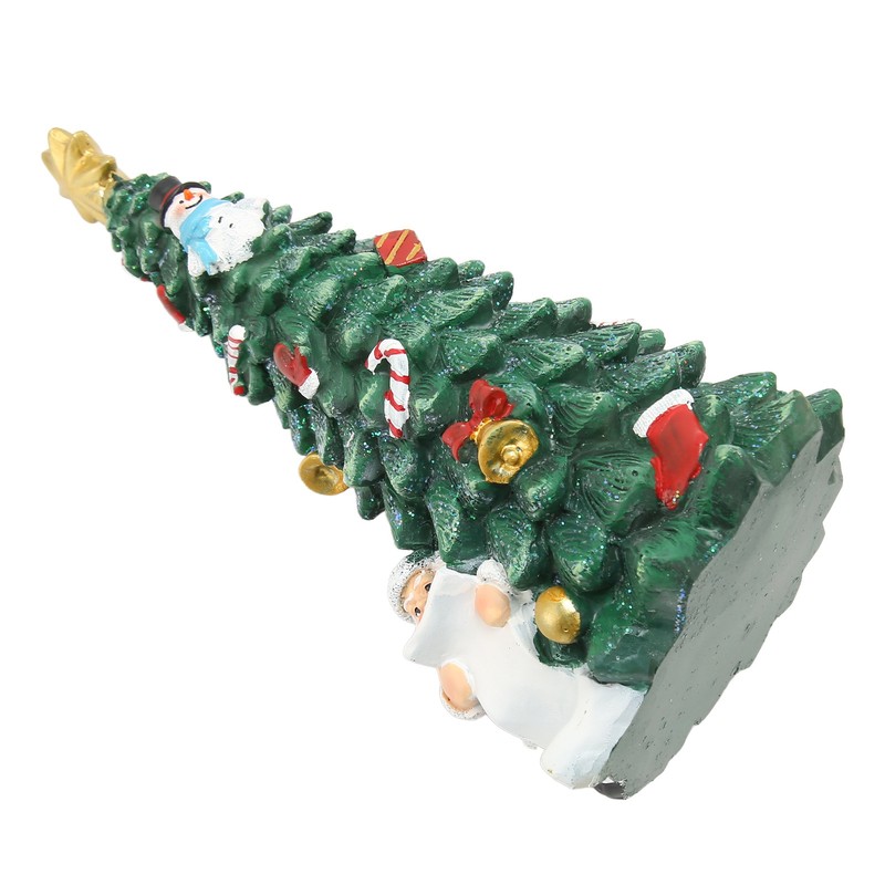 Christmas Tree Statue Durable Fadeless Resin Christmas Tree Figurine Exquisite
