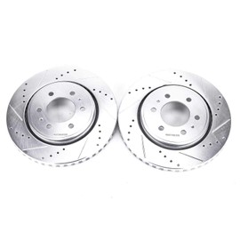 Power Stop AR85108XPR Front Evolution Drilled & Slotted Rotor Pair