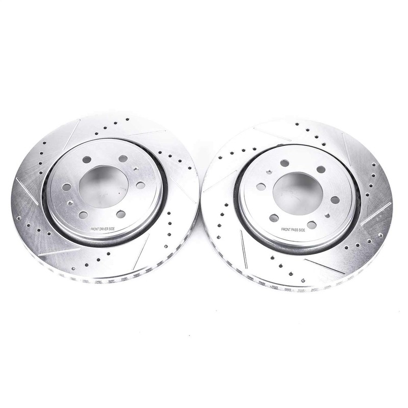 Power Stop AR85108XPR Front Evolution Drilled & Slotted Rotor Pair