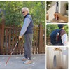 Carbon Fiber Folding Blind Walking Stick with Rolling Tip (One