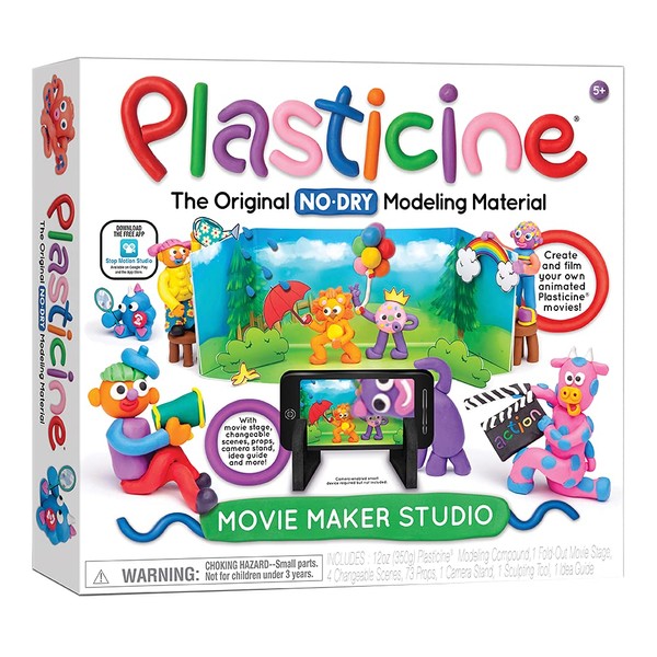 Plasticine Movie Maker Studio — No-Dry Modeling Material — Creative Kit — Ages 5+