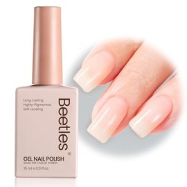 Beetles Jelly Gel Nail Polish,1 Pcs Nude Translucent Gel Polish Neutral Soak Off LED Nail Lamp Gel Polish Nail Art Manicure Salon DIY at Home