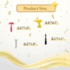 100pcs Tool Confetti, Gold Glitter Wrench Hammer Confetti for Worker