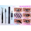 Eyelash Extension Kit, 150 PCS 30D+40D Mix Lash Clusters False