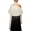 SWAT PANY Pashmina shawls and wraps for Evening Dresses Cream