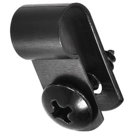 TOP-VIGOR Kabelklemmen, Nylon, R-Typ, 6,4 mm, Kunststoff-Kabelklemmen-Sortiment, Befestigungs-Set, Kunststoff-Drahtklemmen-Clips für elektrische Kabel, Draht, Kabelmanagement, Schwarz, 50 Stück