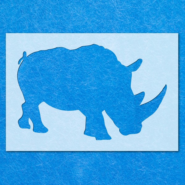 Rhino Rhinoceros Wild Stencil: Mylar Airbrush Wall Art Painting Crafts