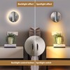 Round Wall Mount Reading Light for Bed Bedside, Modern Hardwired