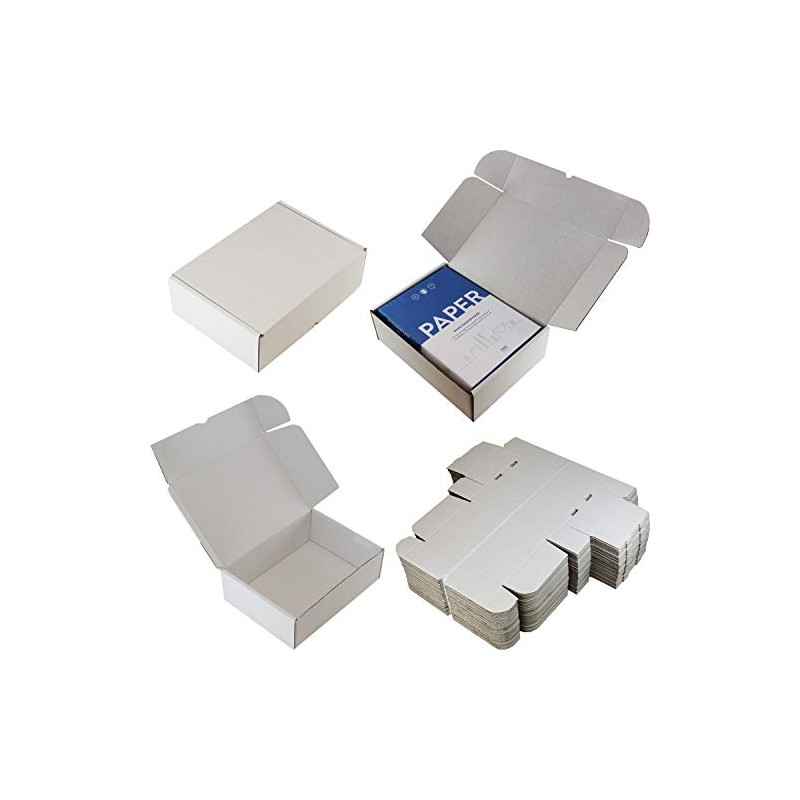 WHITE OR BROWN SHIPPING CARDBOARD BOXES POSTAL MAILING GIFT PACKET