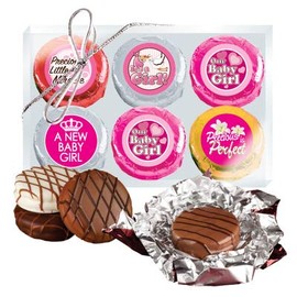 It's a Girl - COOKIE TALK Chocolate Covered Oreos - 6 Pack