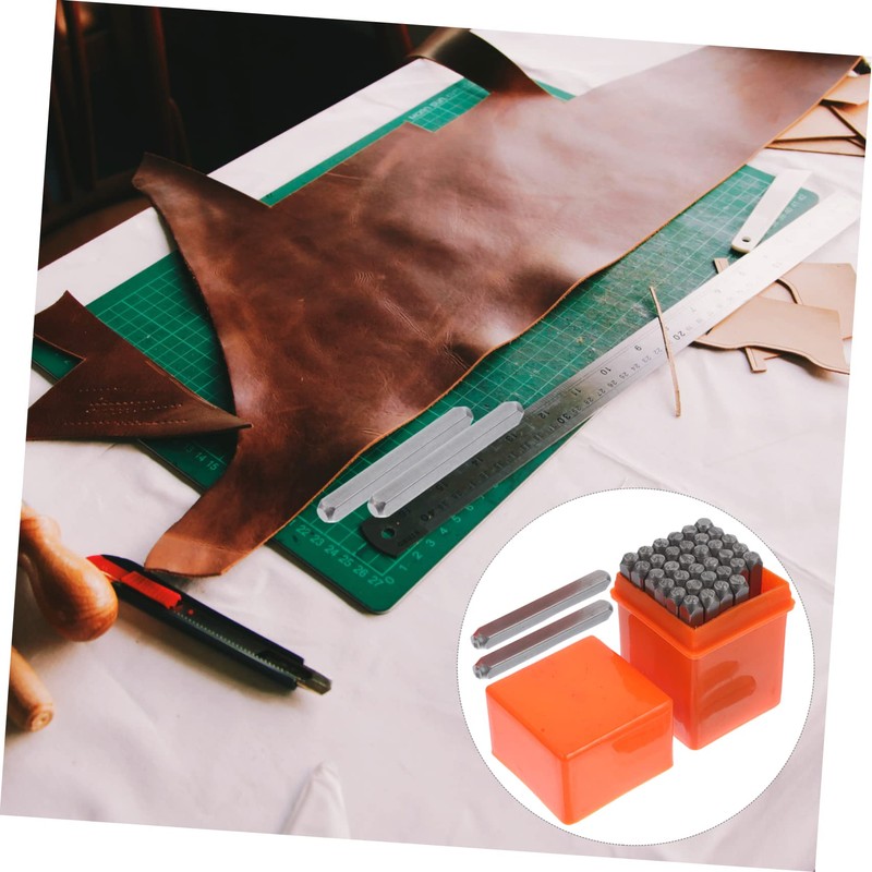 Hohopeti Alloy Steel Alphabet and Numbers Stamp for Craft Durable