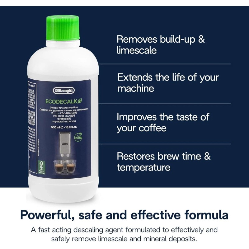 De'Longhi EcoDeCalk by DeLonghi – Natural Descaling Solution for Coffee