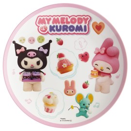 Skater MPL20P-A Melamine Plate, 7.9 inches (20 cm), Sanrio My Melody & Chrome