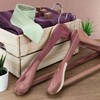 HANGERWORLD 5 Cedar Wood 17.7inch Suit Hangers with Broad Shoulders