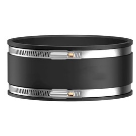 Diameter 150 mm Flexible Rubber Sleeve - Rubber Coupling with Stainless Steel Clamps - Pipe Connector for Pipe Fan, Ventilation System, Ventilation System, Round Pipe, Ventilation Duct, Carbon Filter,