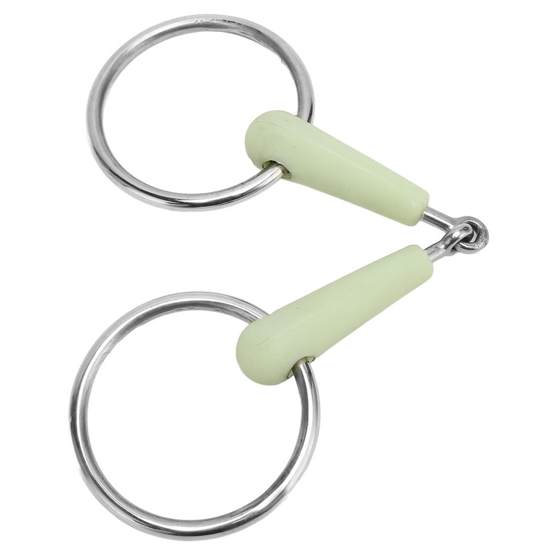 Ring Snaffle Bit, Apple Flavor Stainless Steel Horse Mouth Bit,