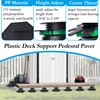 Adjustable Plastic Deck Pedestals, 24 PCS Heavy Duty Deck Blocks